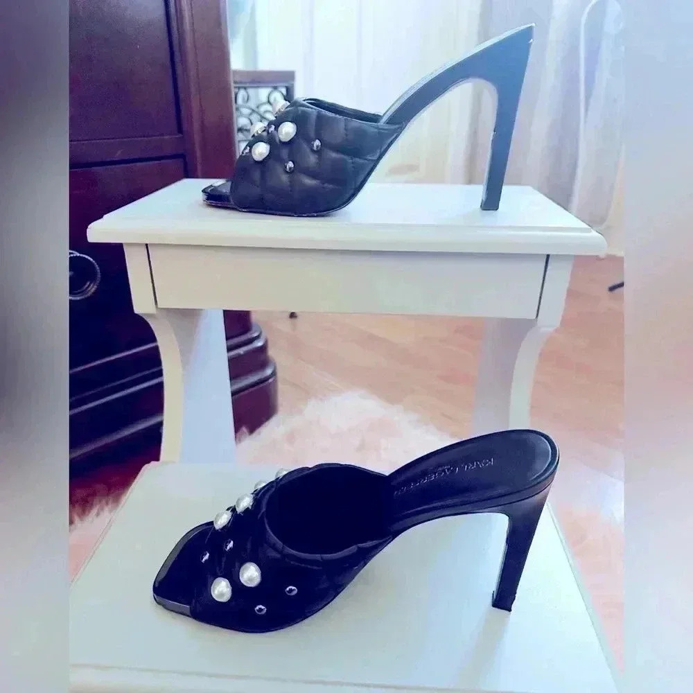 Karl Lagerfeld Studded Mule - Picture 3 of 8